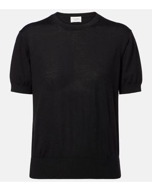 Saint Laurent Wool Top - Black