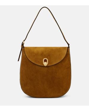 SAVETTE Borsa A Spalla Tondo Large - Marrone
