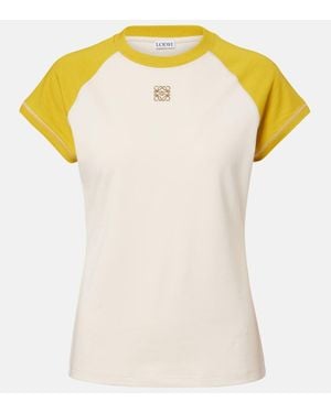 Loewe Cotton-Blend T-Shirt - White