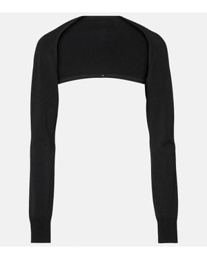 Alaïa Knitted Shrug - Black