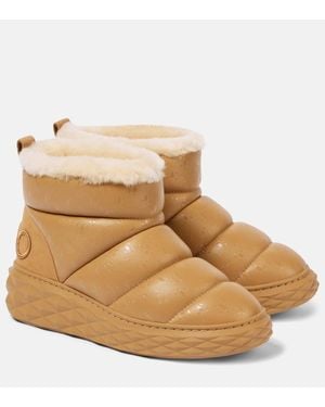 Jimmy Choo Botas De Nieve Xan De Piel - Neutro