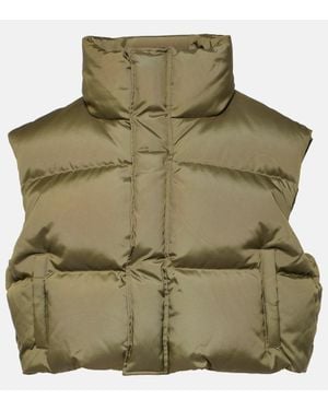 Wardrobe NYC Cropped-Daunenweste - Grün
