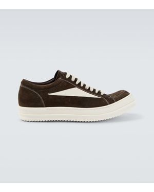 Rick Owens Zapatillas Vintage De Ante - Blanco