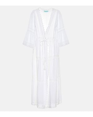 Melissa Odabash Robbi Cotton-Lace Kaftan - White