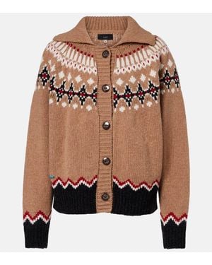 Alanui Cardigan Sweet Aus Schurwolle - Braun