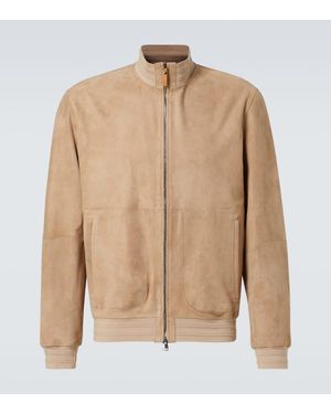 Canali Bomberjacke Aus Leder - Natur