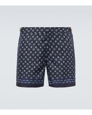 Orlebar Brown Banador Bulldog Estampado - Azul