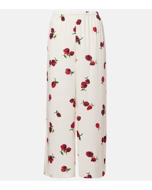 Fendi Denim-Effect Ff Jacquard Baguette Continental Wallet With Chain - Pink