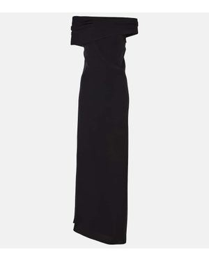 The Row Nassau Silk Crepe Gown - Black