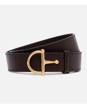 Gucci Ceinture Horsebit En Cuir - Noir