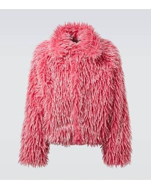 ERL Faux Fur Jacket - Red