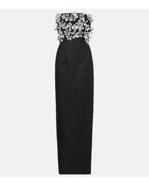 Emilia Wickstead Laelia Floral Embellished Gown - Black