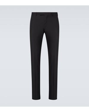 Lardini Wool And Mohair Suit Trousers - Black