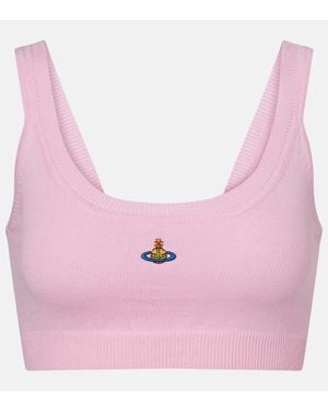 Vivienne Westwood Bralette Bea Aus Baumwolle Und Kaschmir - Pink