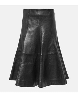 KHAITE Midirock The Lennox Aus Leder - Schwarz