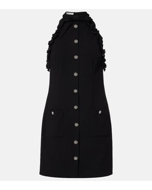 Alessandra Rich Minikleid Aus Crepe - Schwarz
