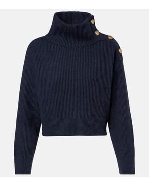 Brunello Cucinelli Pullover Aus Wolle, Kaschmir Und Seide - Blau