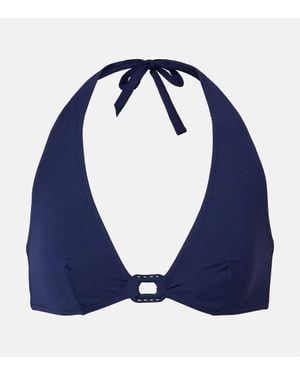 Eres Navire Embellished Bikini Top - Blue