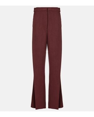 TOVE Gabrielle Wide-Leg Pants - Red