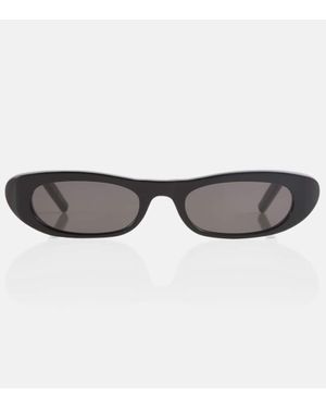 Saint Laurent Sl 557 Shade Oval Sunglasses - Black