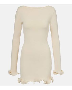 SAME Minikleid Aus Strick - Natur