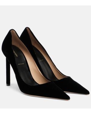 Tom Ford Escarpins Betty 105 En Velours - Noir