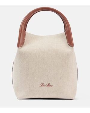 Thom Browne Sand Canvas Duffle Small Handbag | Lyst