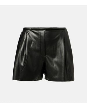 Norma Kamali Short En Cuir Synthetique - Noir