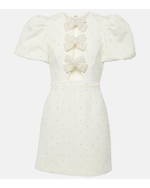 Rebecca Vallance Bridal Ophelia Bow-Detail Minidress - White