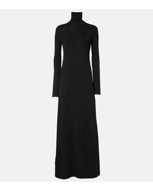 Loro Piana Lyskamm Silk Maxi Dress - Black