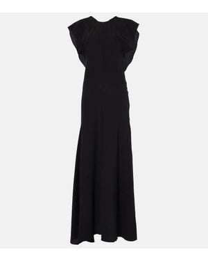 Faithfull the Brand Palome Silk Maxi Dress - Black