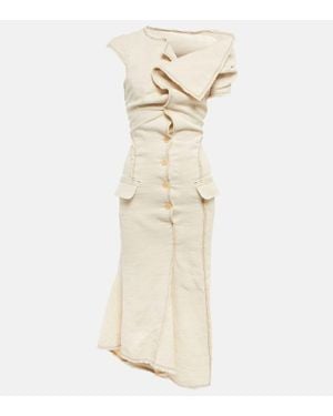 Jacquemus Abito Midi La Robe Camargue - Bianco