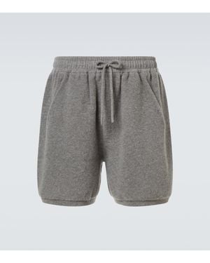 Loewe Wool-Blend Shorts - Gray