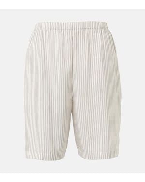 The Row Short Zinnia Raye En Soie - Blanc