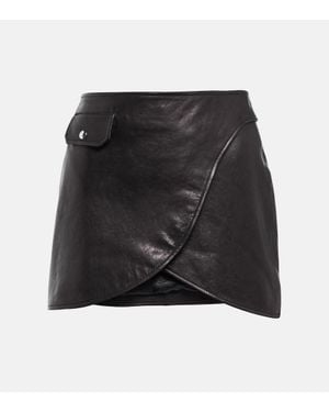 KHAITE Minirock Otis Aus Leder - Schwarz