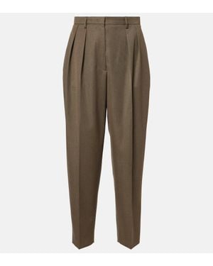 Altuzarra Emmett Virgin Wool Straight Pants - Green