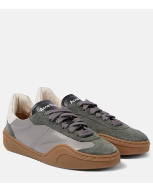 Acne Studios Bars Leather Trainers - Brown