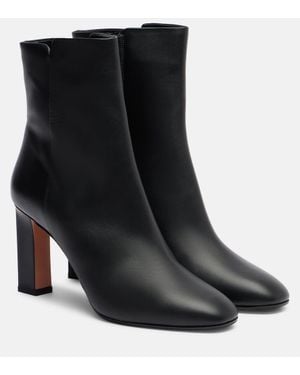 Aquazzura Sellier 85 Leather Ankle Boots - Black