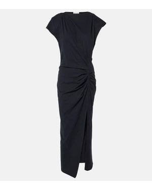 Isabel Marant Nadela Cotton Jersey Maxi Dress - Blue