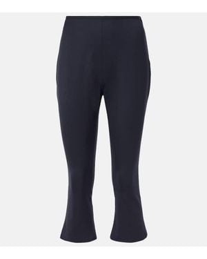 Alessandra Rich Caprihose Aus Einem Wollgemisch - Blau