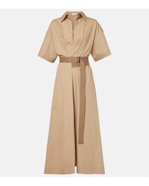 Brunello Cucinelli Belt Dress - Natural