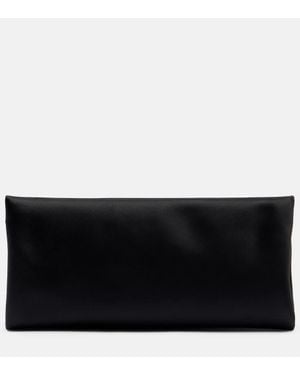 Saint Laurent Supple Satin Clutch - Black