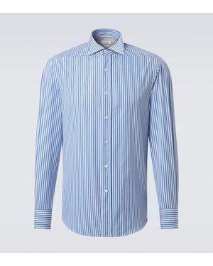 Brunello Cucinelli Hemd Aus Baumwolle - Blau