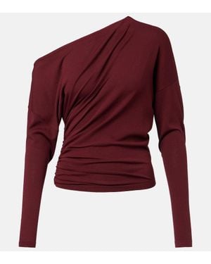 Altuzarra Lilibet Gathered Off-Shoulder Top