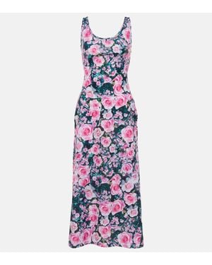 Christopher Kane Bedrucktes Midikleid - Lila