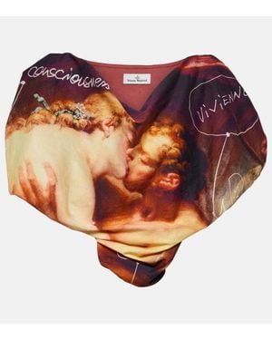 Vivienne Westwood The Kiss Cotton Bustier Top - Orange