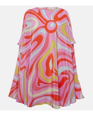 PUCCI Marmo Silk Kaftan - Red