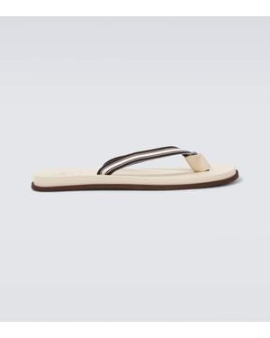 Brunello Cucinelli Sandalen Mit Leder - Natur