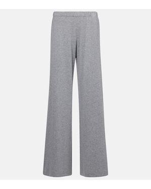 Lisa Yang Pantalon Ample Aina En Coton Et Cachemire - Gris
