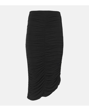 Isabel Marant Vicky Jersey Midi Skirt - Black